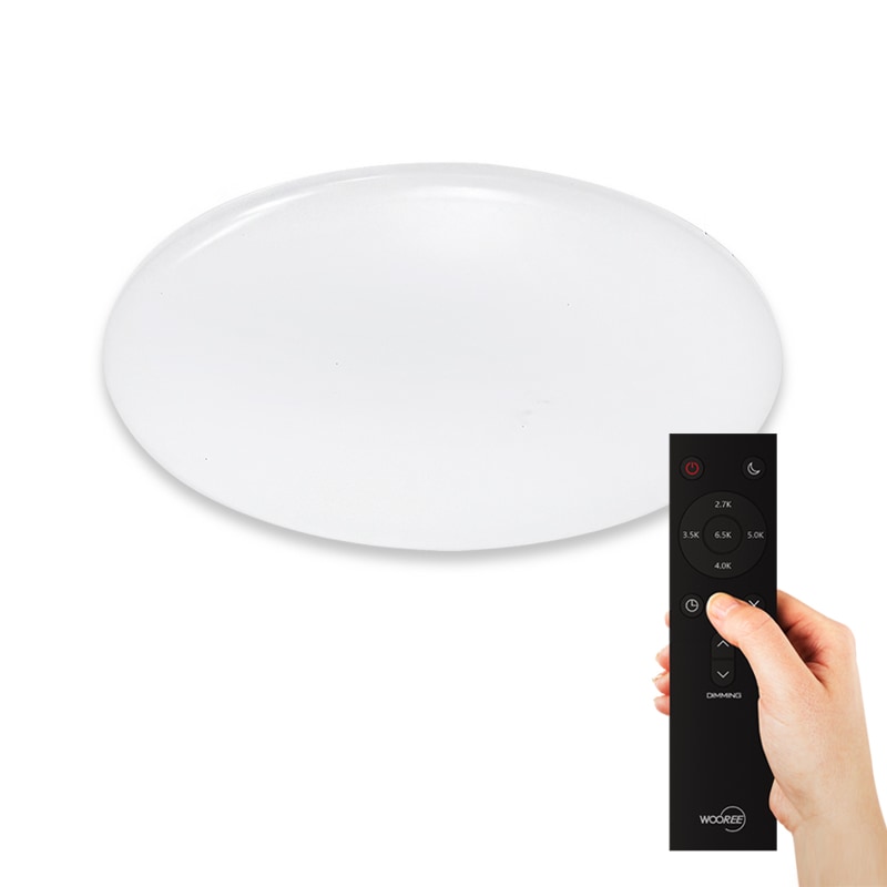 장수램프 LED 퓨어스마트 리모컨 원형방등 60W LED조명등 