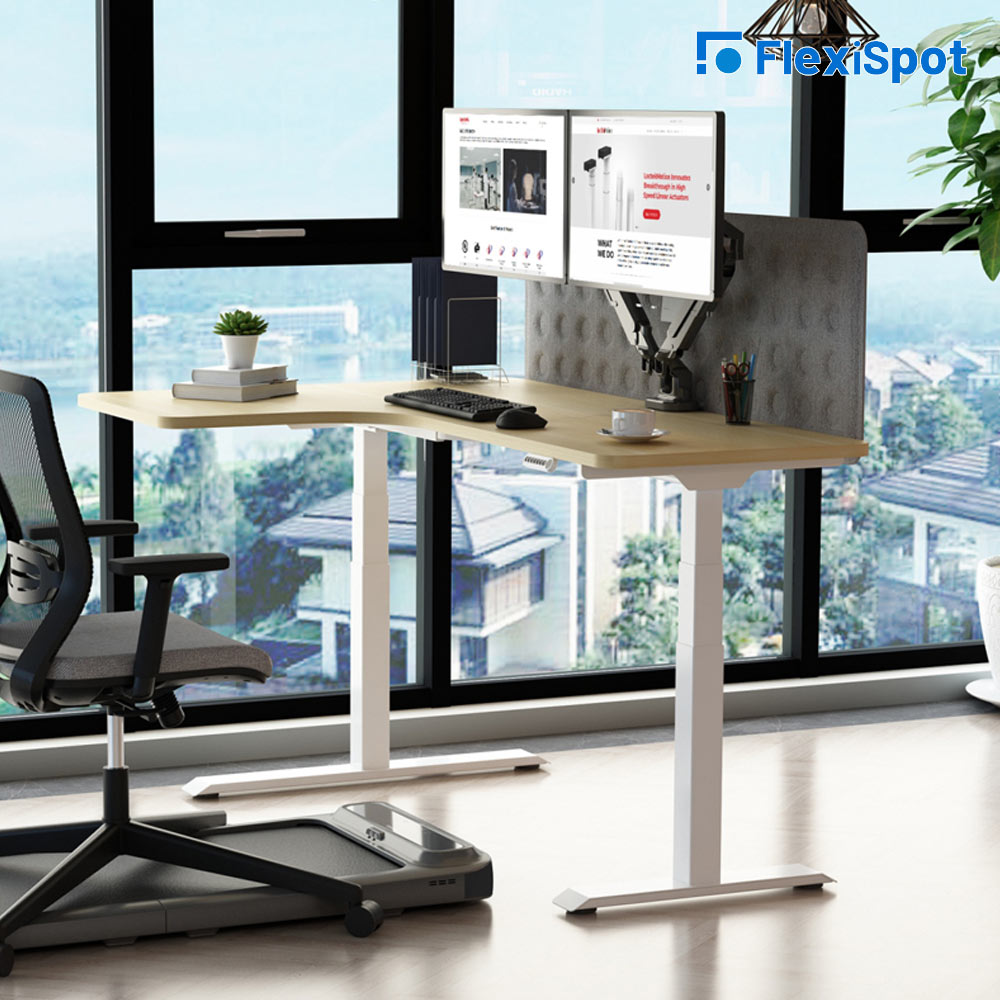플랜티엠 FlexiSpot E7 모션데스크 코너형 W1800 L,R 28T L자 스탠딩책상