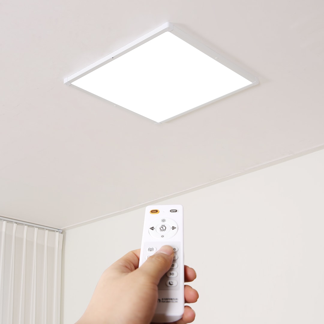 [오늘출발][신상품]프로라이팅 LED 리모컨 엣지 방등 평판조명 국산 서울반도체칩 2size