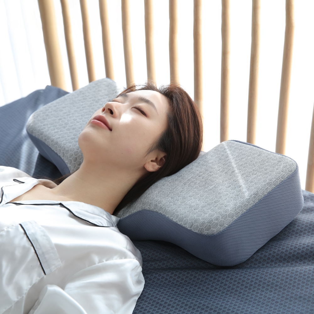 수면도감 에어홀 메모리폼 경추베개 