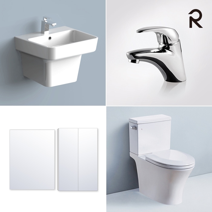 로얄앤컴퍼니 욕실 퀵부분시공 세미K 시공+무료철거 / PTP137 