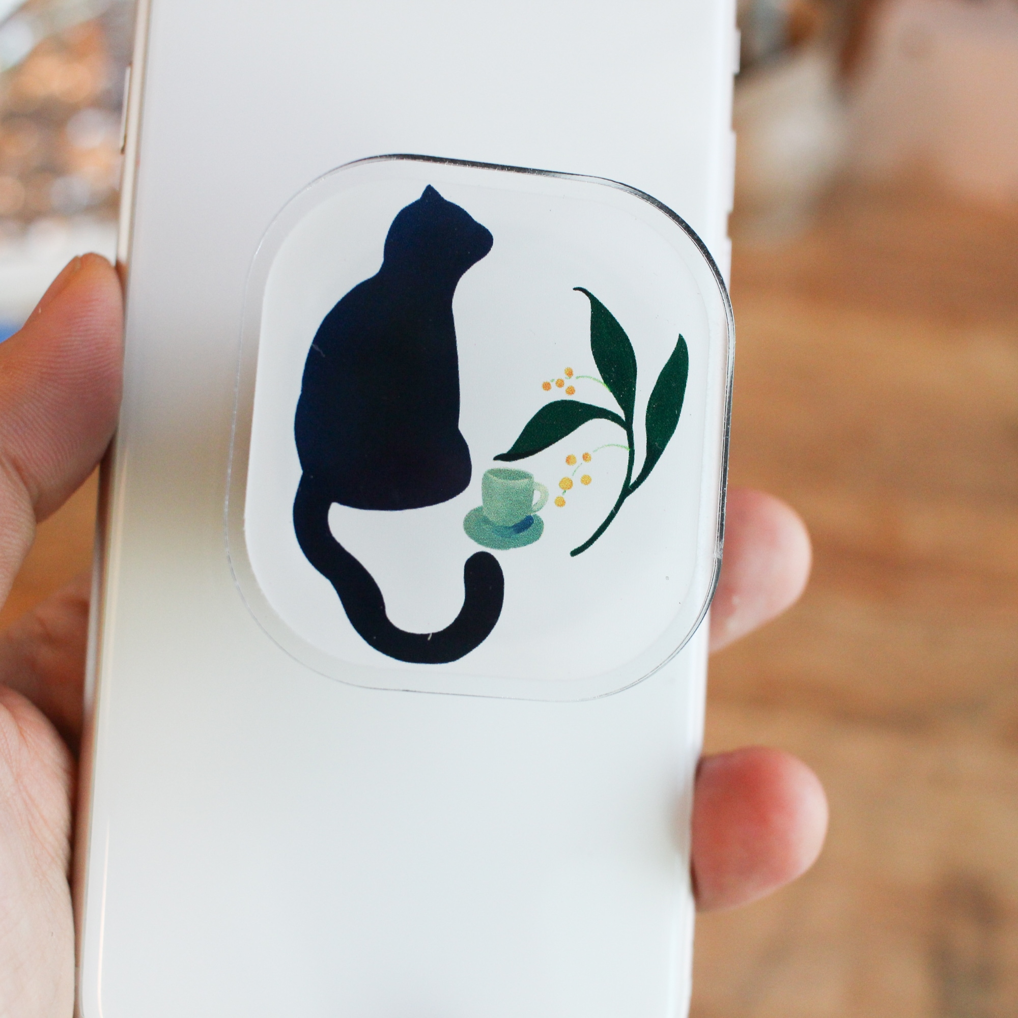 자연공방 푸른 고양이과 커피잔 풍경 스마트톡