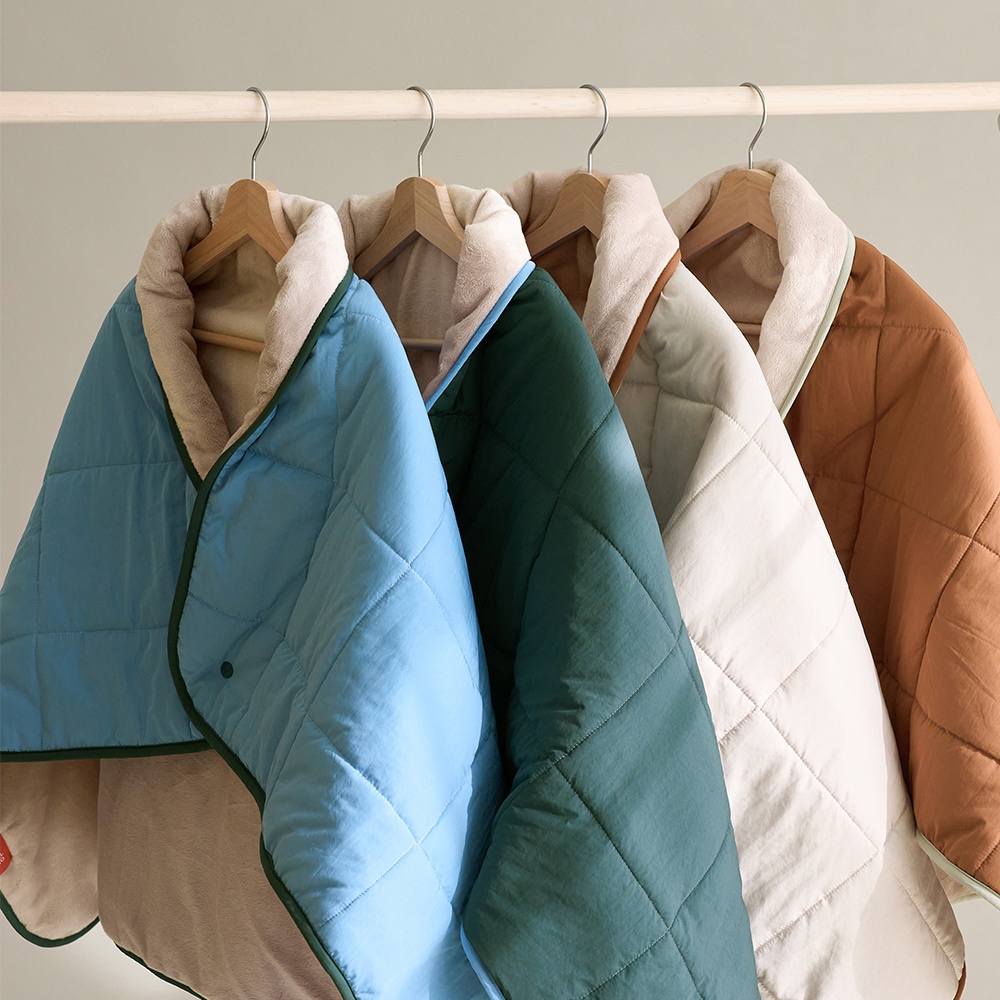 보웰 먼지없는 패딩담요 콤비 극세사 담요 캠핑담요 (무릎 중) - 무릎_시에나 브라운