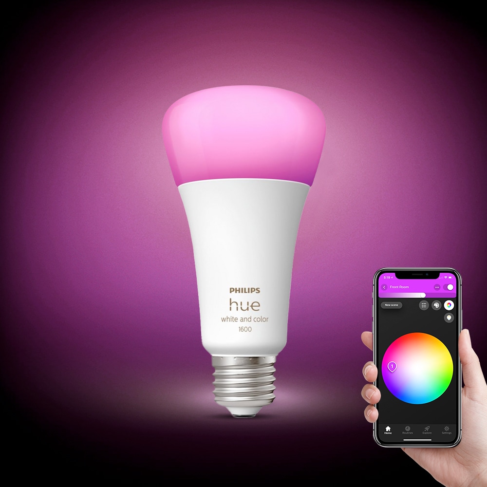 필립스 PHILIPS 휴 화이트&컬러 앰비언스 1600 루멘 13W 스마트전구 