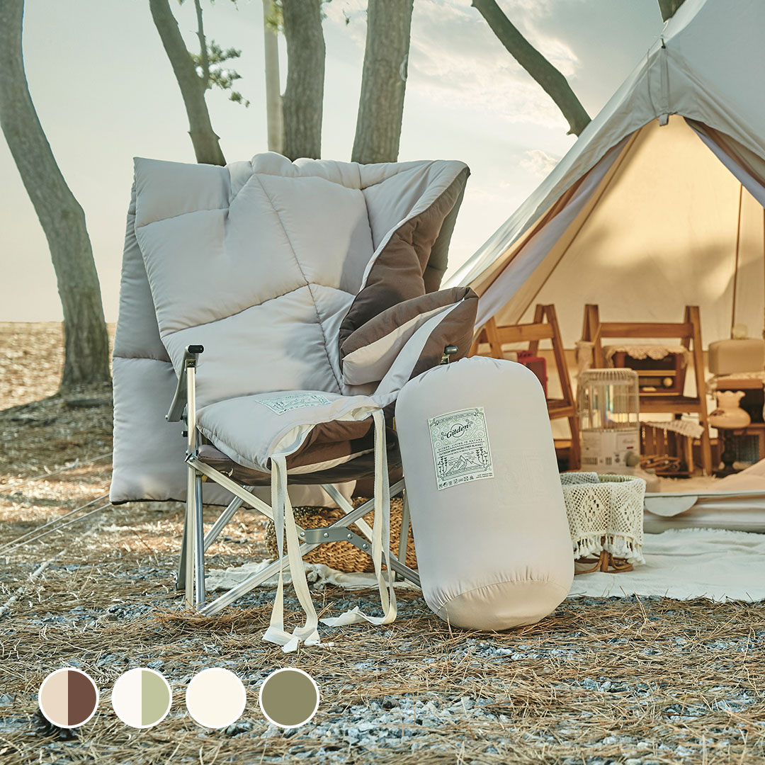 깃든 감성 캠핑 사계절 캠핑 이불 차박 침낭 3colors (베이직 라인) - 1.아이보리_캠핑이불+베개세트1개(솜포함)