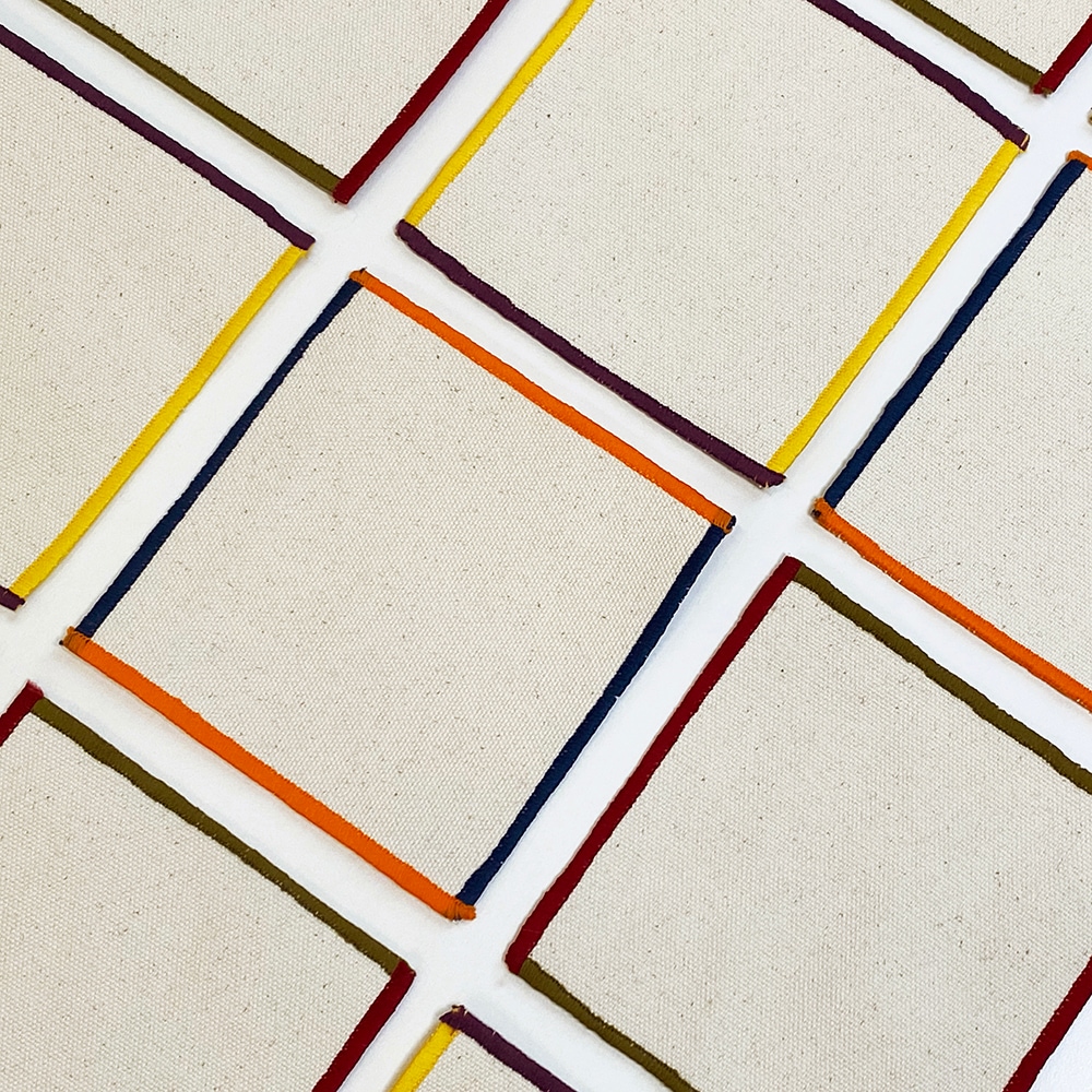 쿤스트호이테 테두리 캔버스 코스터 TEDURI CANVAS COASTER - 2 Parallels