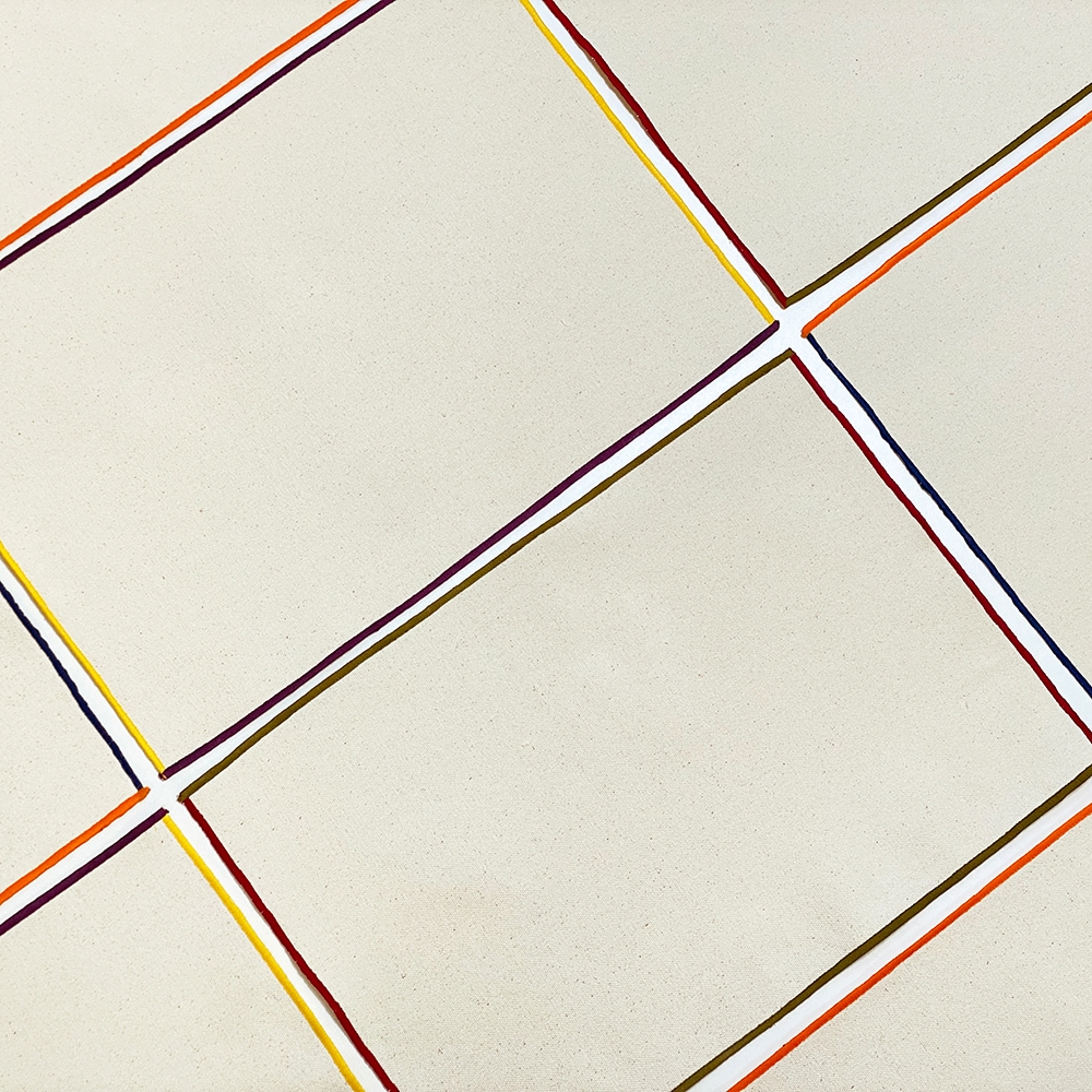 쿤스트호이테 테두리 캔버스 테이블매트 TEDURI CANVAS PLACEMAT - 2 Parallels