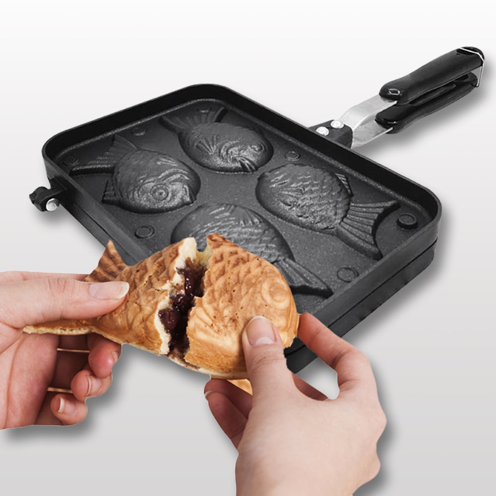 [해외] 집드리 [해외] 붕세권 만들기 미니 붕어빵메이커 4구 붕어빵팬