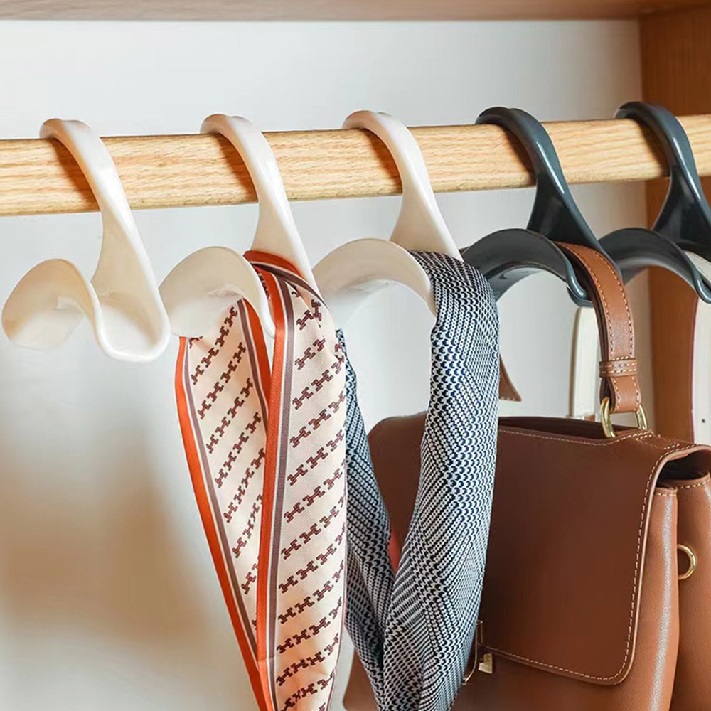 [오늘출발] [신상품] 이이공브이샵 1+1 아치형 화이트 그레이 옷장정리 가방걸이 다용도 옷걸이 2종