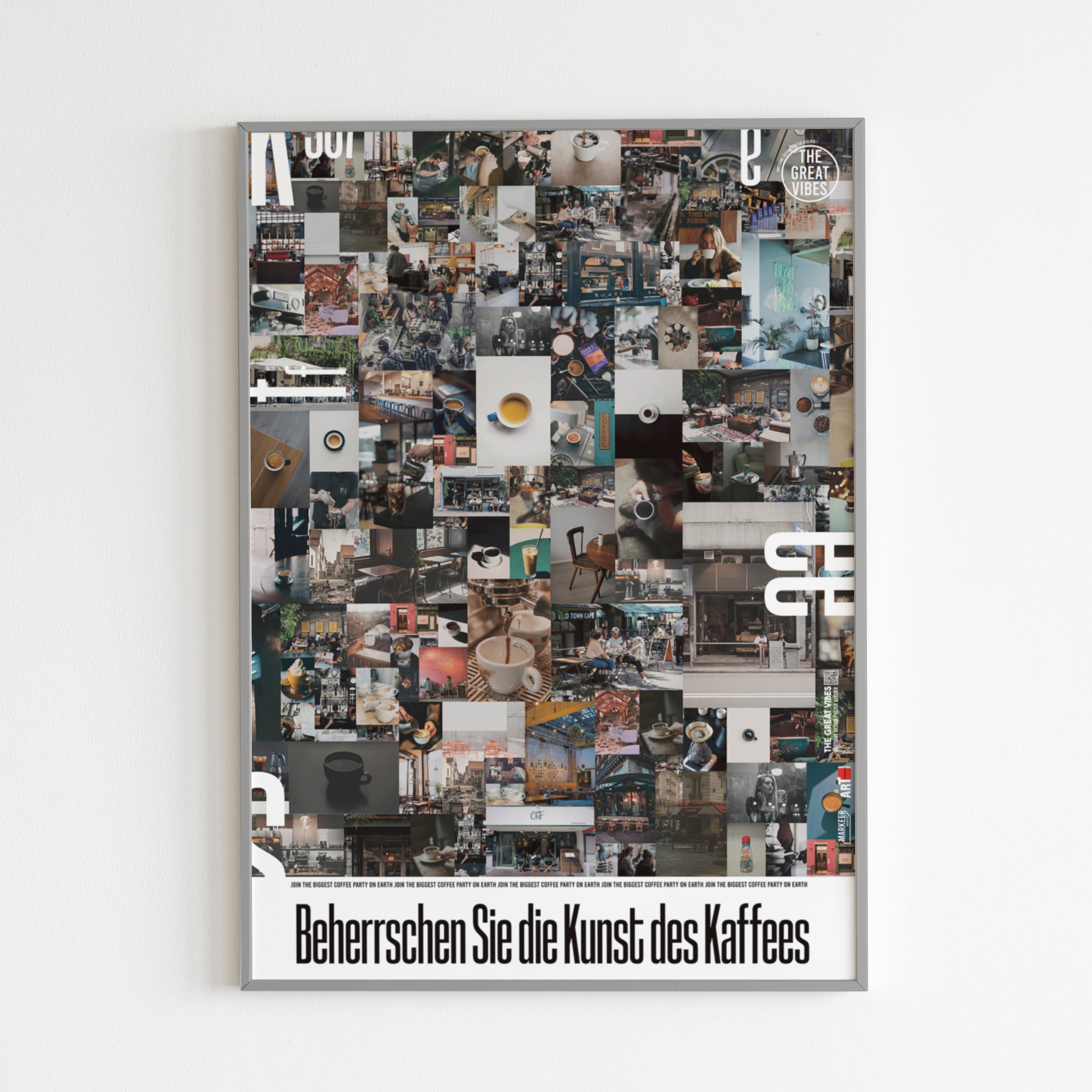그레이트바이브 인테리어 아트 포스터 _ Kaffees (A1 5070 A2 A3 size/frame3종) - A1(594x841mm)_POSTER ONLY