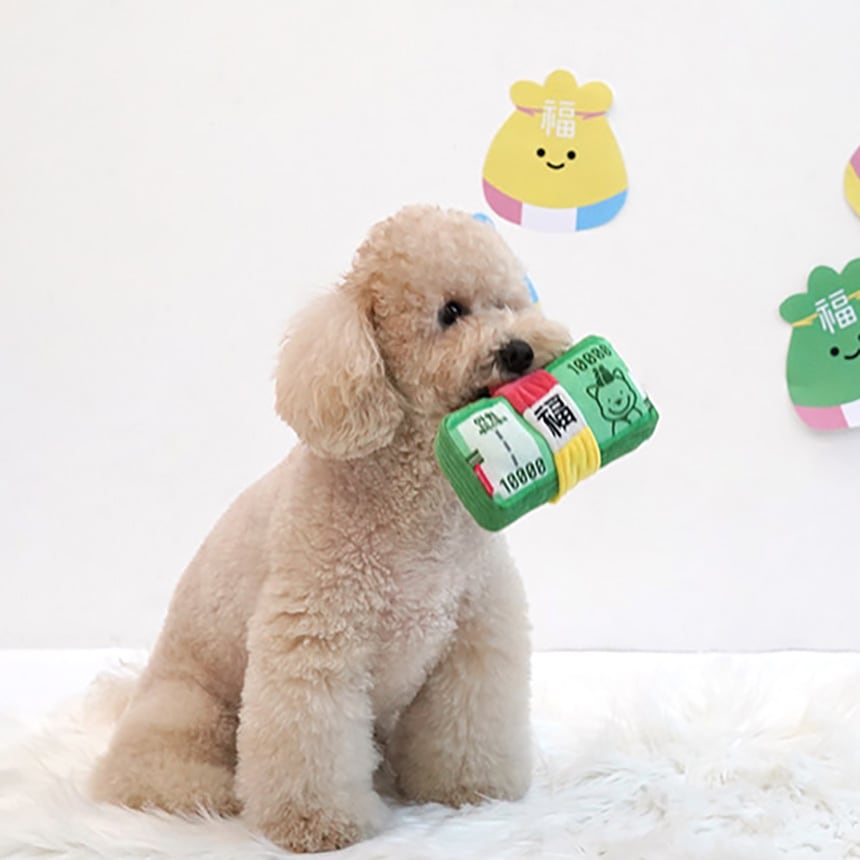 봉봉어패럴 강아지 노즈워크 삑삑이 바스락 해피머니 장난감 토이