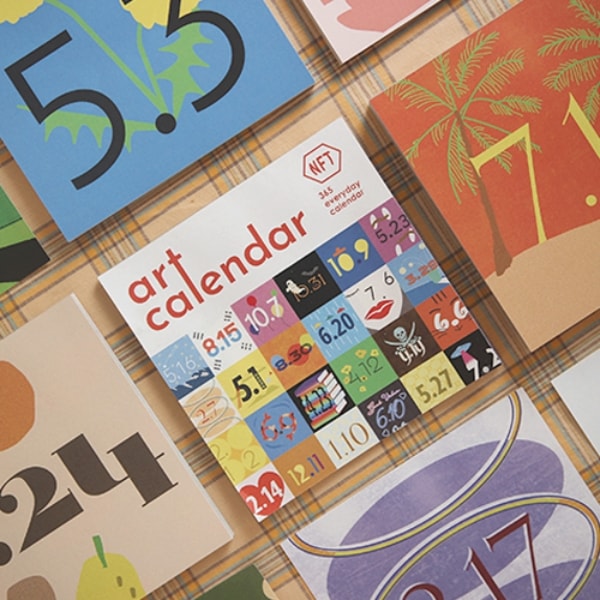 [신상품]필레오 2025 2026 아트 일력 달력 NFT 뜯어쓰는 365 만년 캘린더