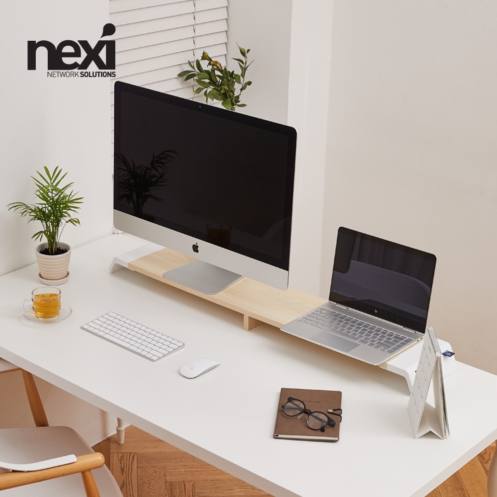 넥시 듀얼 올링원 모니터 받침대, NX-SMARTMS-03 