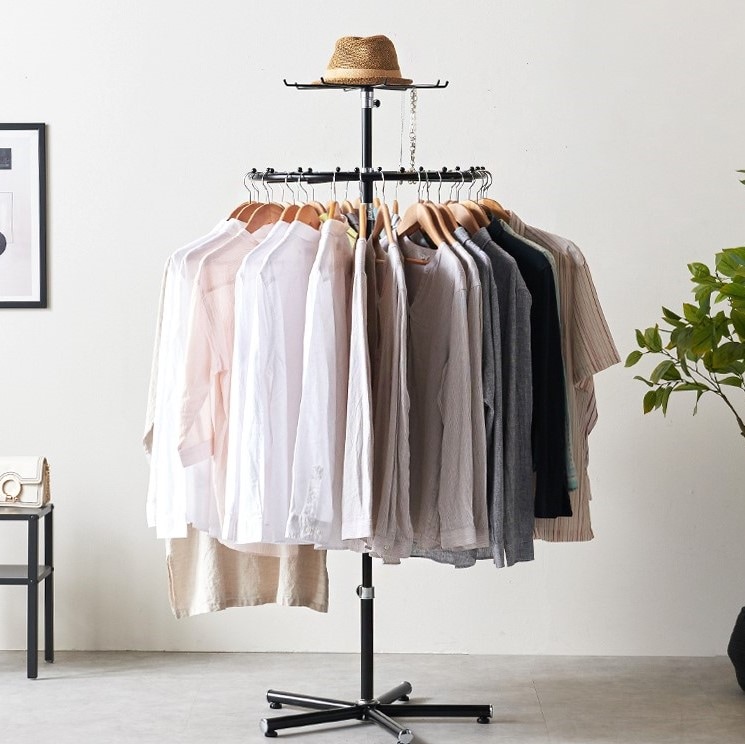 [신상품] STAY WITH 360도 회전행거 튼튼한 철제 조립식 행거