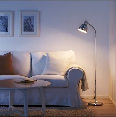 이케아 레르스타 장스탠드 조명 화이트/실버 플로어 거실등 