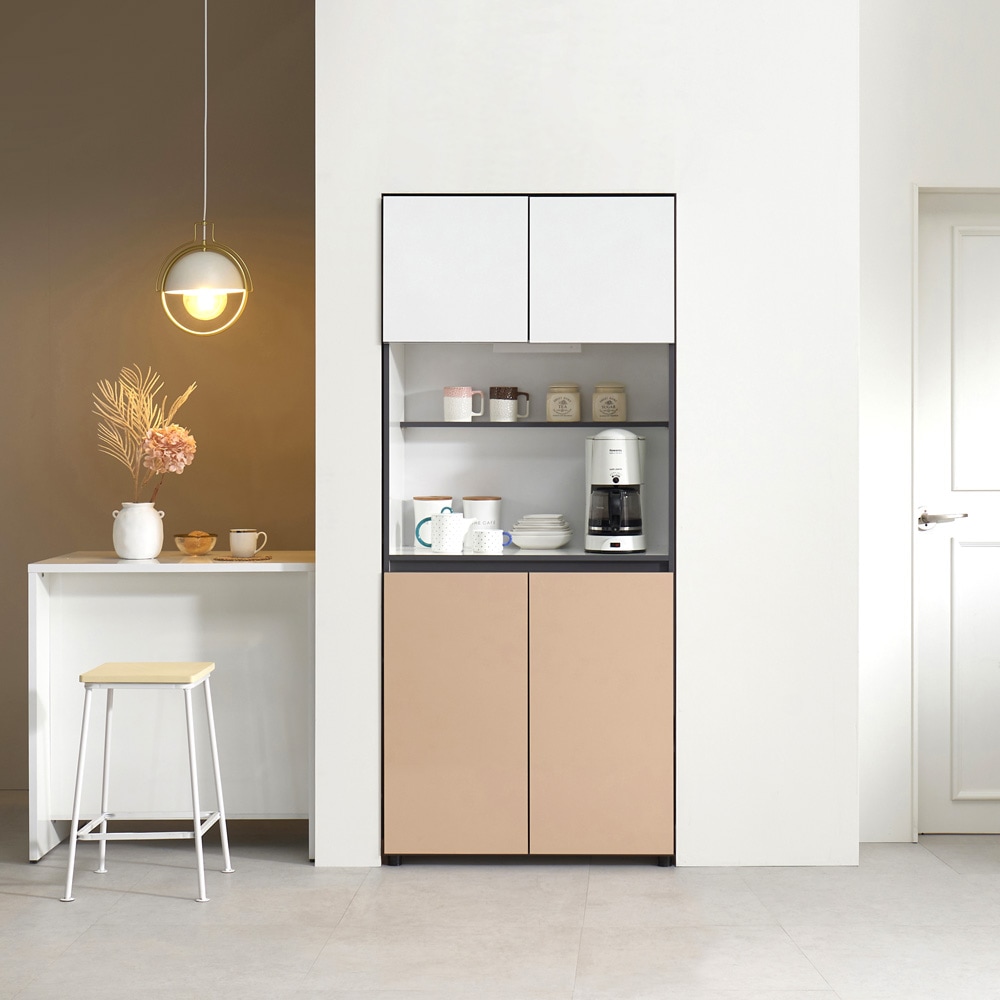 퍼니아트 빌트인 홈카페 주방수납장 800 김치냉장고 오브제 비스포크 틈새장 3colors 조합형