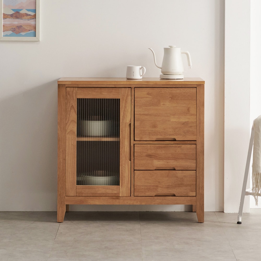 [신상품] 데코라인 홀튼 원목 주방 선반 수납장 830