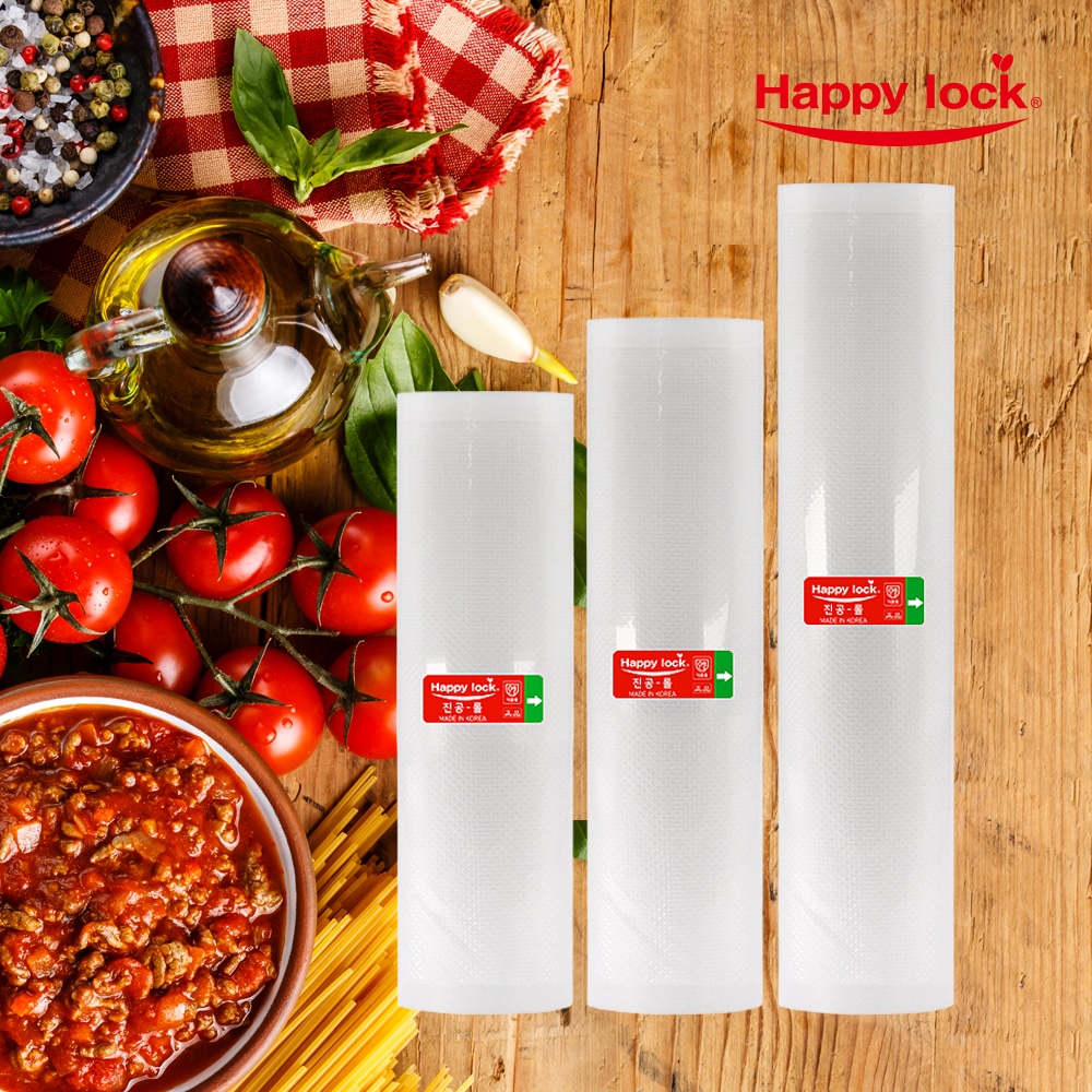 해피락 롤타입 진공포장지 수비드 밀키트포장 3종세트(각 3m)