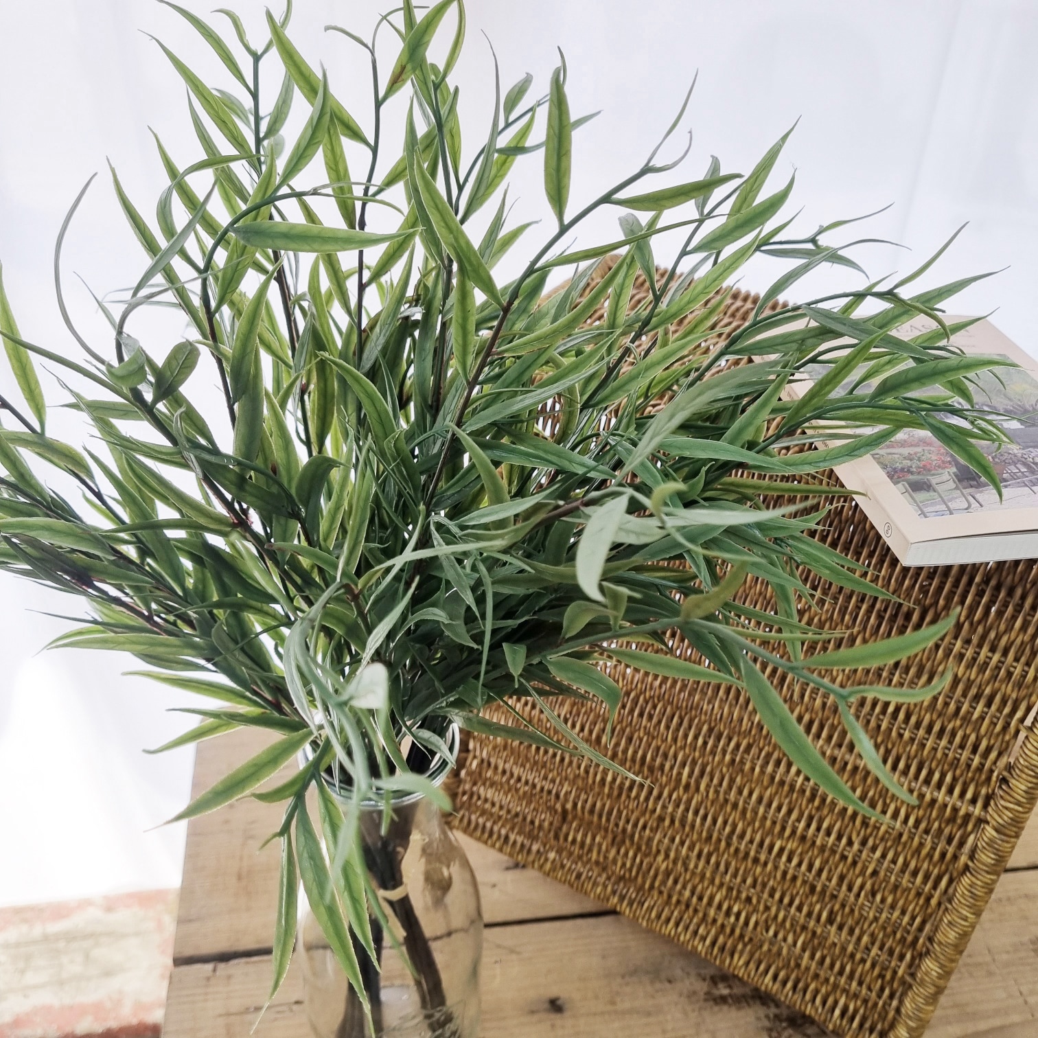 봉주르소소 푸릇푸릇한 포레쥬르 조화 한다발