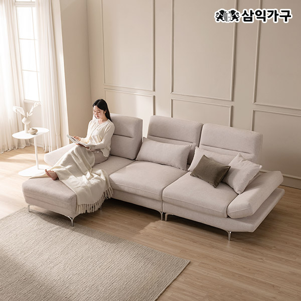 삼익가구 더퍼스트 스윙형 4인 기능성 소파 아쿠아텍스/가죽 (스툴선택) 