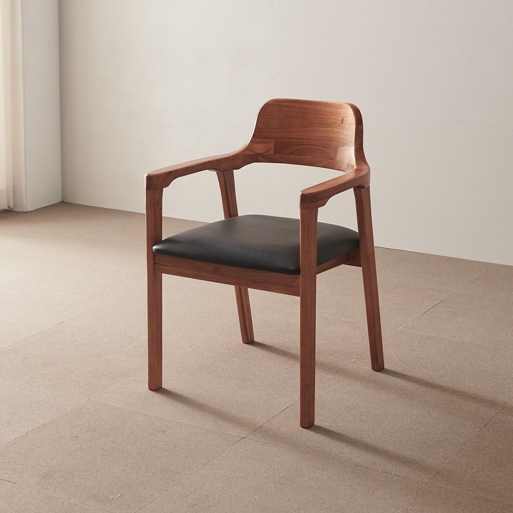 라로퍼니처 발렌시 참죽나무 원목 식탁 의자 카페 인테리어 체어 