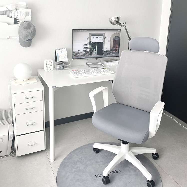 [신상품] 린백 LR37H 헤드형 오피스 사무실 사무용 책상 컴퓨터 회의실 학생 메쉬 의자 6colors