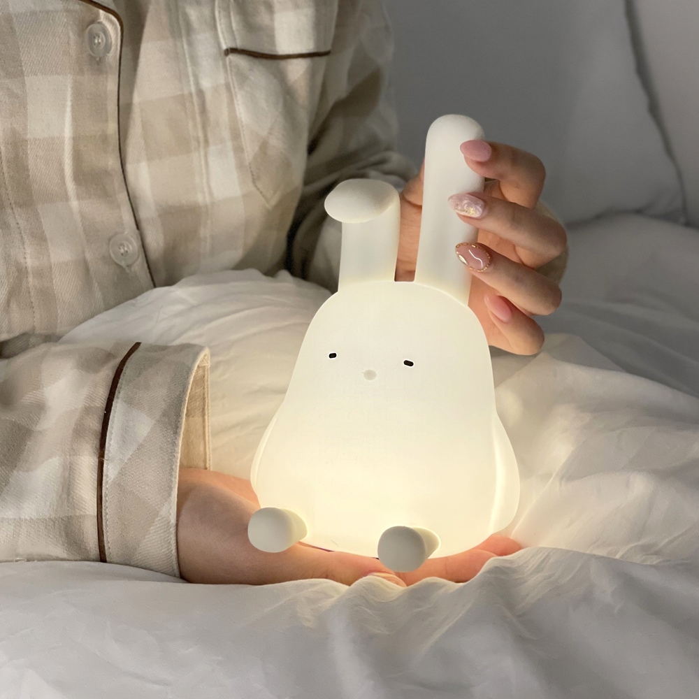 레나에너지 바니 토끼 실리콘 무드등 LED 수유등 수면등 침실 꾸미기 조명