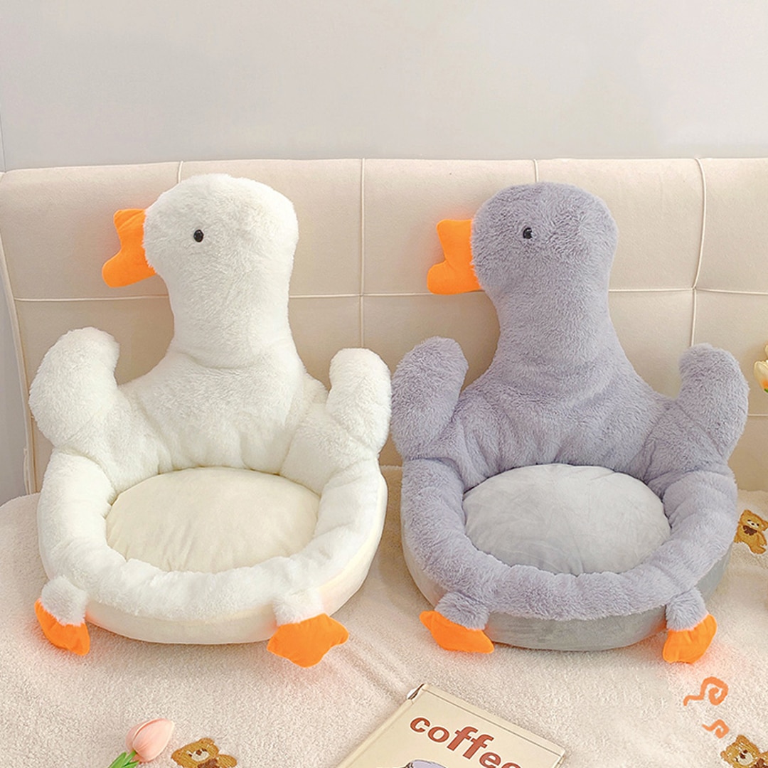 꾸밈하우스 포근 오리 등받이 의자 쿠션 미니소파 백허그 인형쿠션 좌식방석 차량방석 2colors