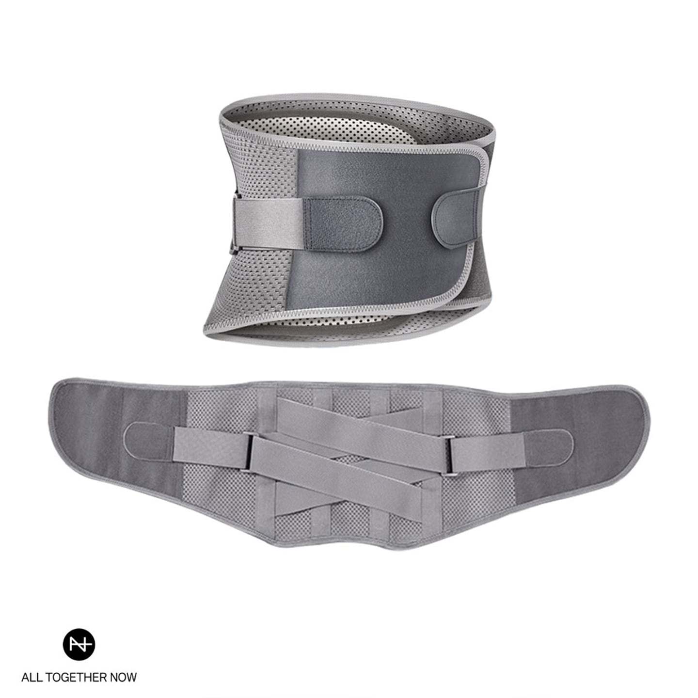올투게더나우 물리치료사가 판매하는 바른자세 고급 회색 허리보호대