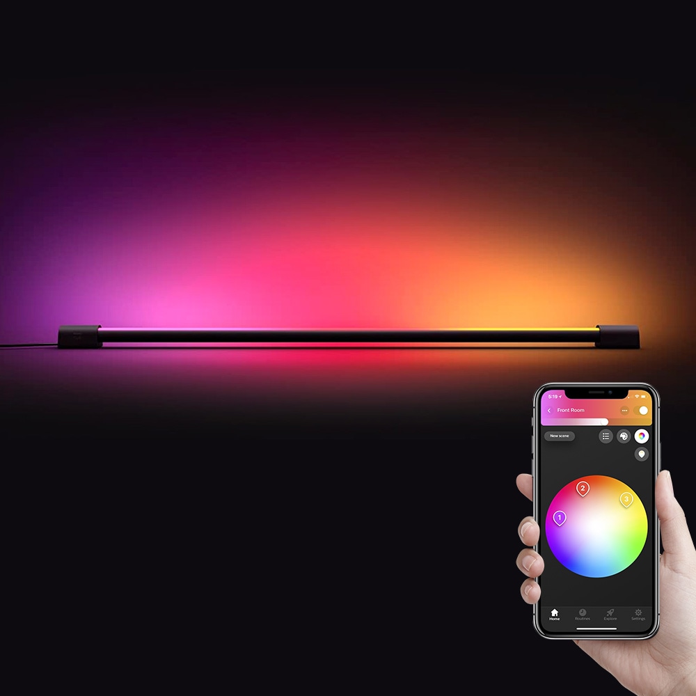 필립스 PHILIPS 휴 플레이 그라디언트 라이트 튜브 라지 블루투스 지원 