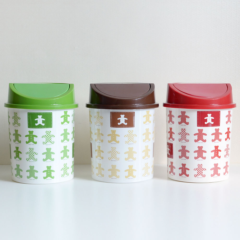 장수리빙 쿠키베어 휴지통 소 책상 미니휴지통