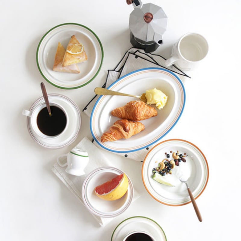 [신상품]에시카창고 메이플 브런치 깔끔한 신혼 선물 주방 집들이 2인 홈 15p 식기세트