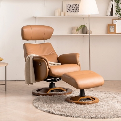 까사미아 by casamia 바이노만 코모도 1인 리클라이너 (카멜) 