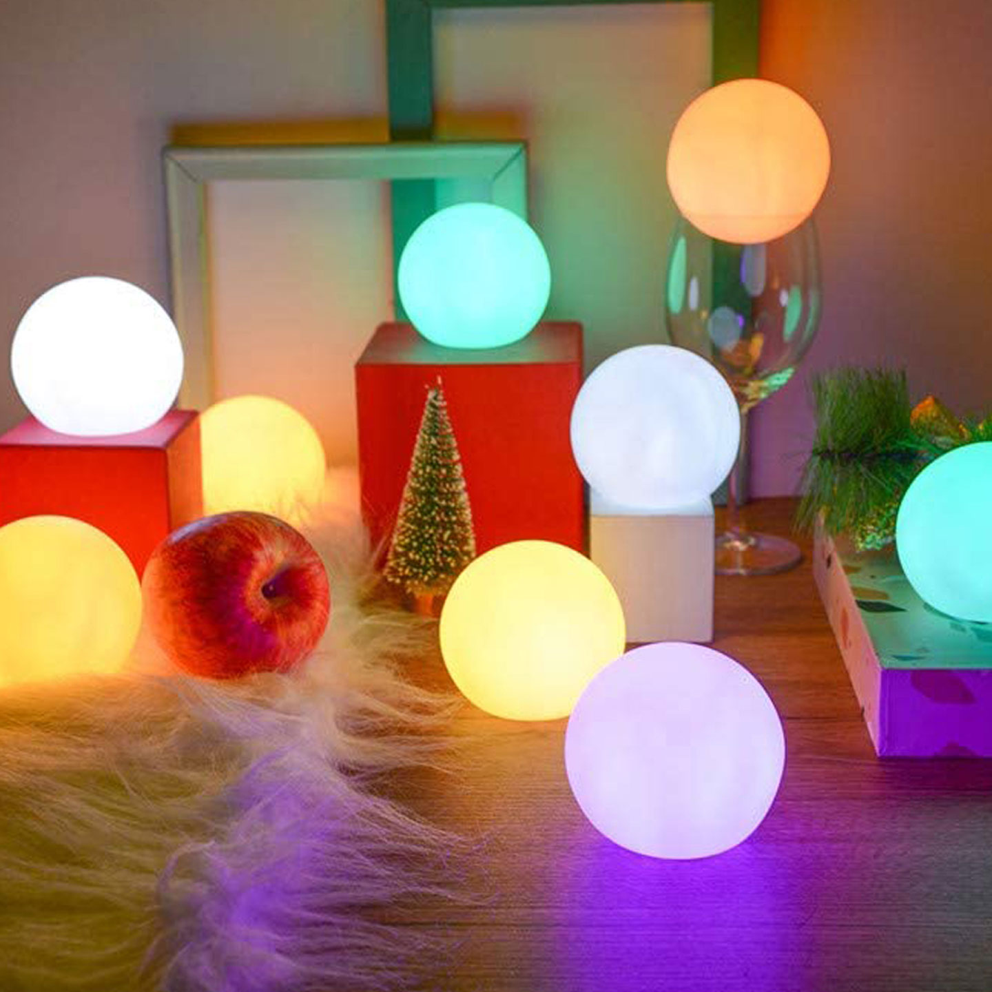 [오늘출발][신상품]비상 대형 원형 조명 무선 충전식 캠핑 램프 전구 무드등 파티라이트(USB충전식)