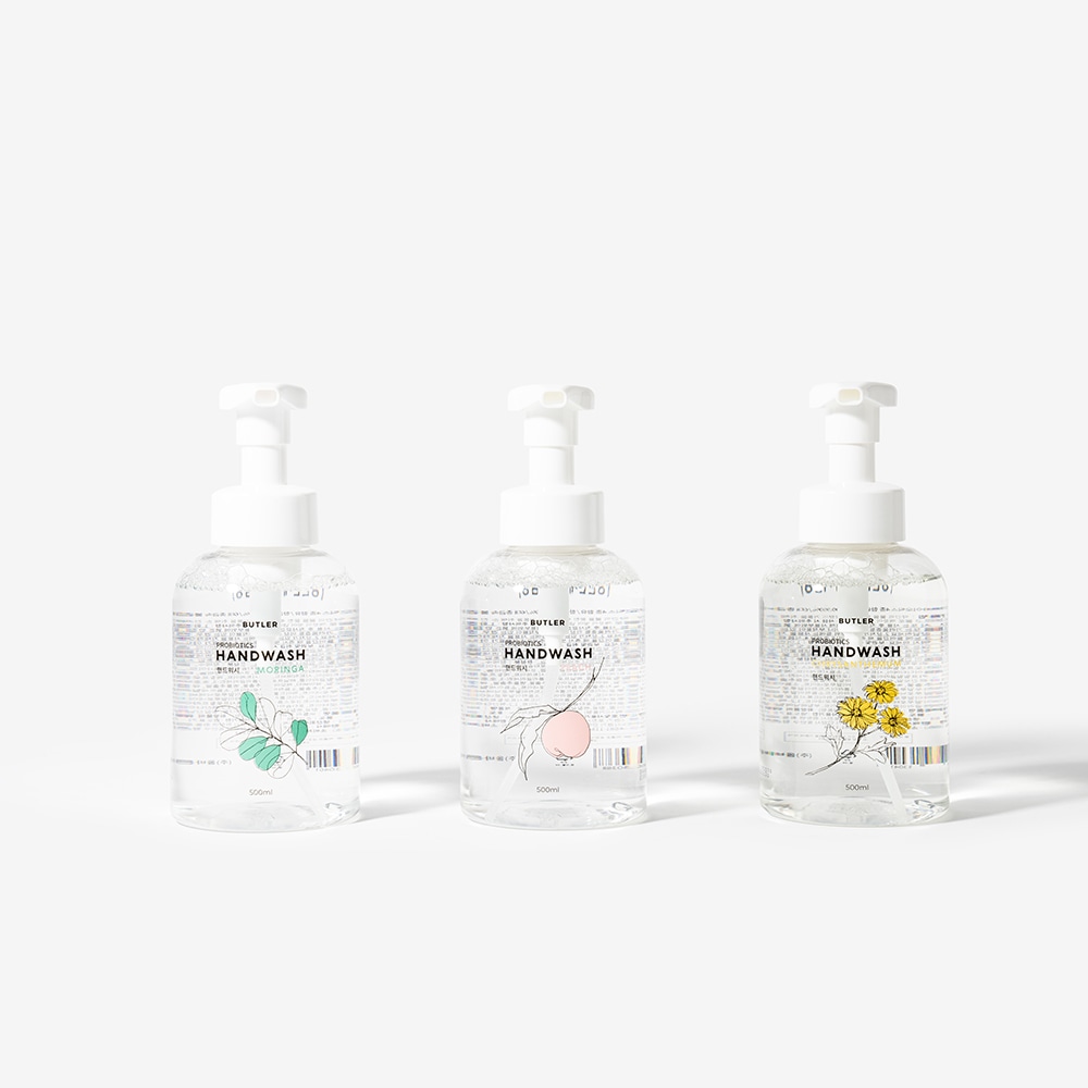 버틀러(BUTLER) 버틀러 프로바이오틱스 거품형 핸드워시 500ml (향 3종 택1)