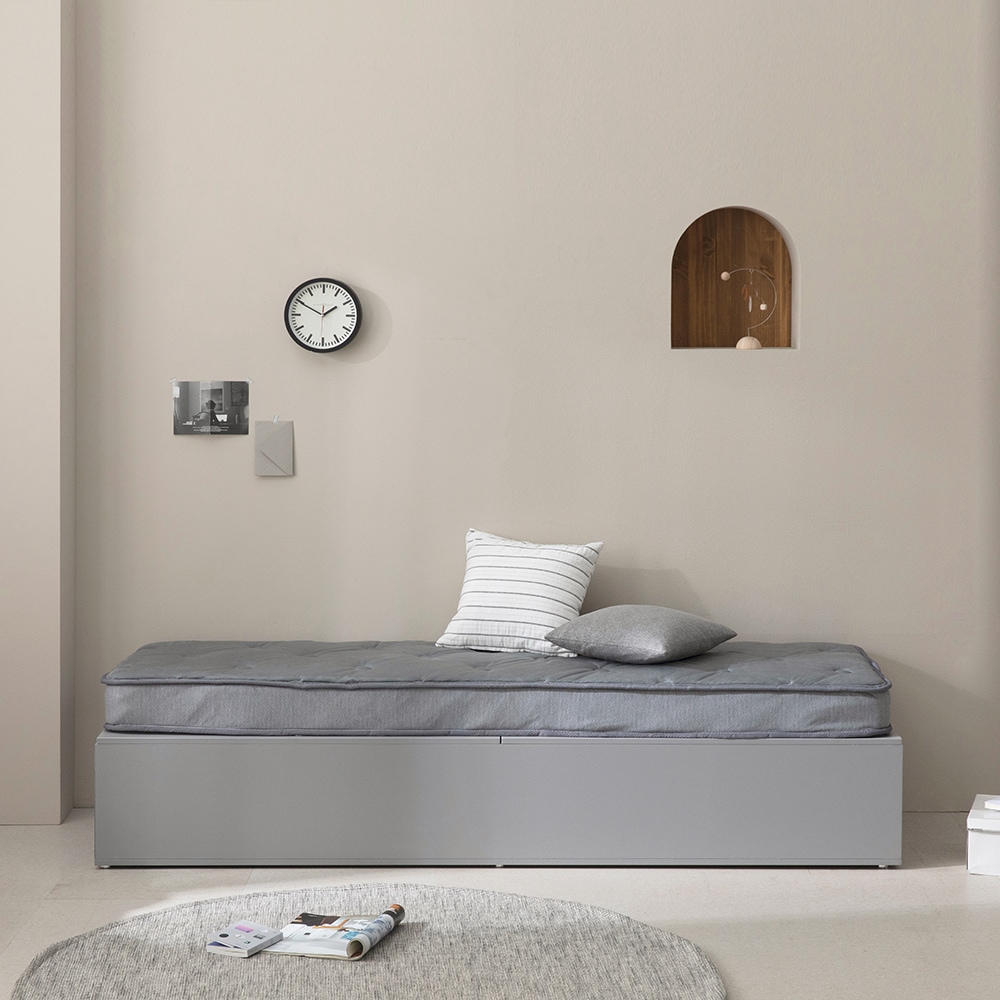 [신상품]플레이너스 미니멀 1인용 쇼파 원룸 수납형 소파베드 미니침대 (매트리스포함)