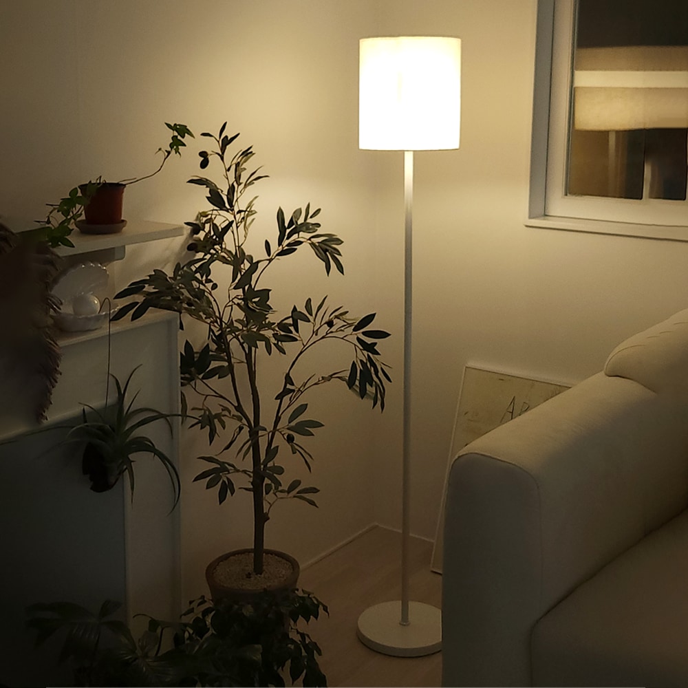 [신상품] 레나에너지 패브릭 플로어 LED 장스탠드 거실 조명 빈티지 스탠드 무드등(3색상/9단 밝기조절)