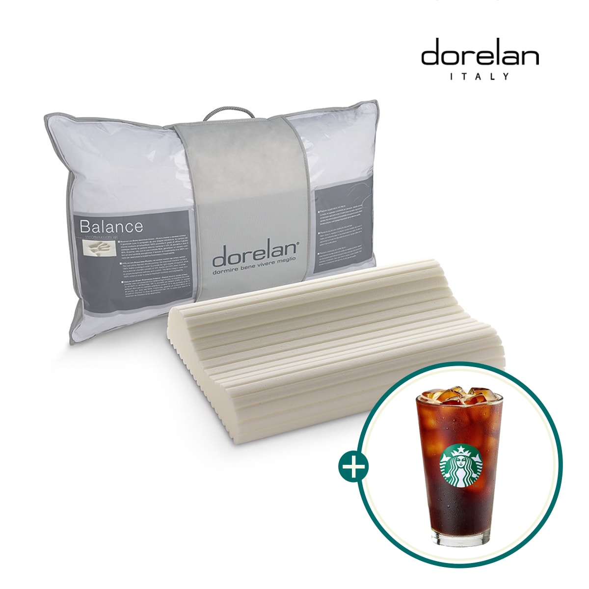 돌레란 밸런스 경추형 메모리폼 베개 (로우/미디움) 