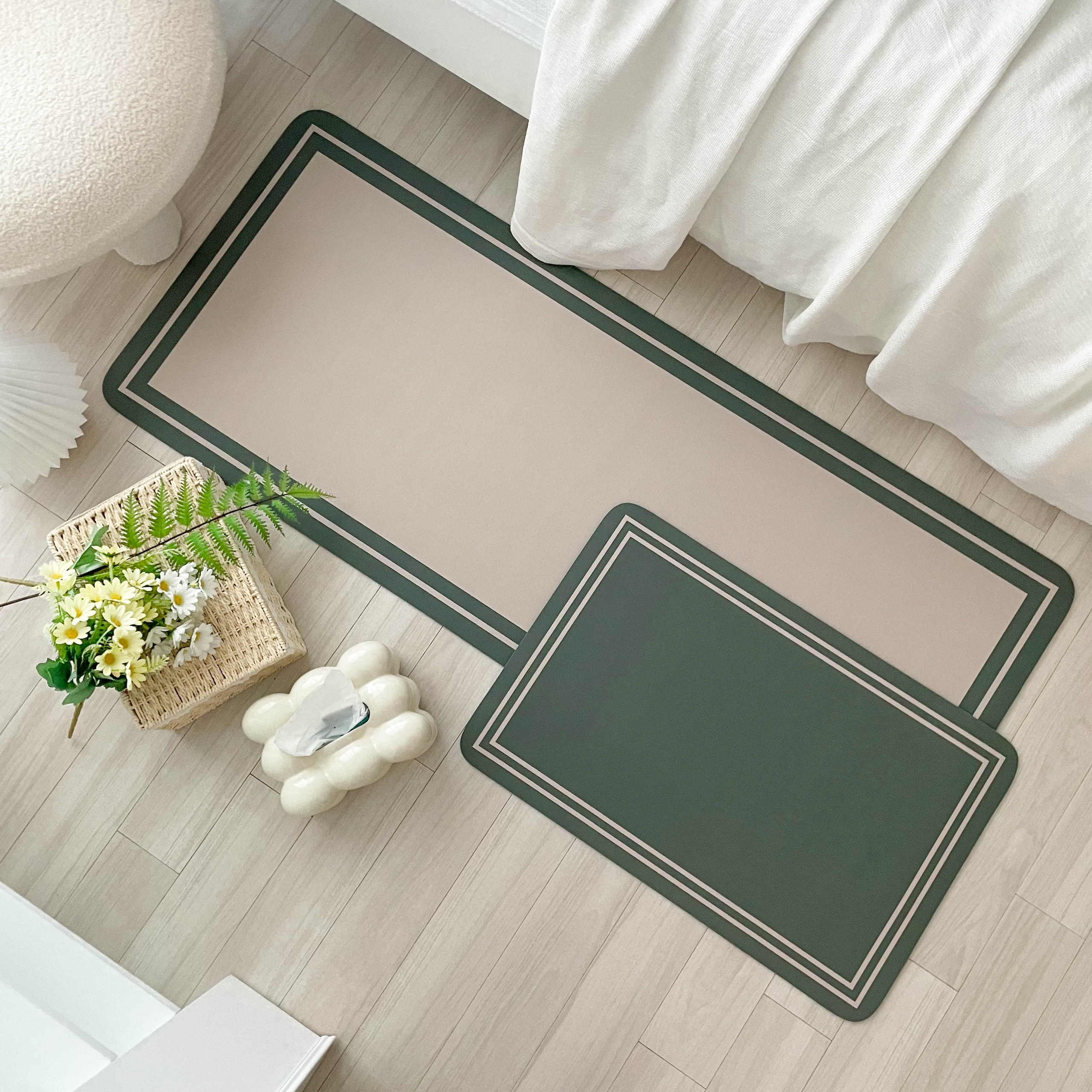 쥬앤크홈 라인 샌드라인 빨아쓰는 규조토 발매트 3세대 화장실 욕실 주방매트 논슬립 