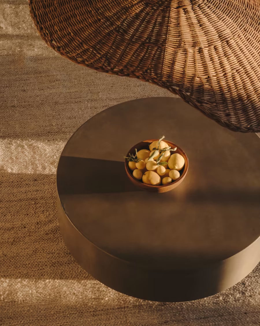 [신상품] 케이브홈 Garbet 가베트 시멘트 소파테이블(라운드 80cm)