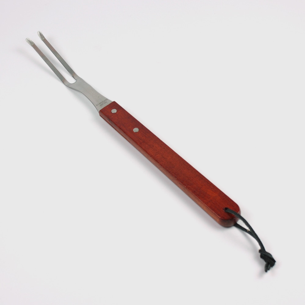 아보코리아 화덕집게 2지창 (통나무형) / 캠핑용품 캠핑집게 그릴집게