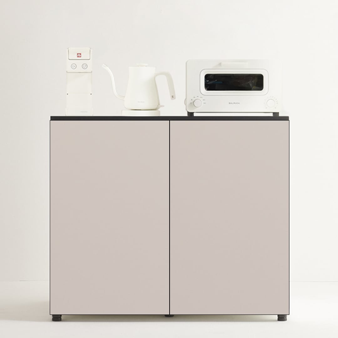 [신상품] 트리니홈 피크 하프 홈카페 수납장 다용도 틈새장 김치 냉장고장