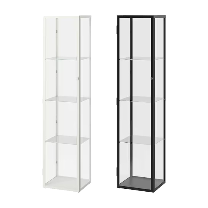 이케아 BLALIDEN 블롤리덴 유리도어수납장 35x32x151cm/유리장식장/진열장/유리 