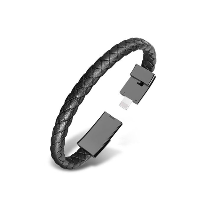 디씨네트워크 가죽팔찌 아이폰 8핀 고속충전케이블