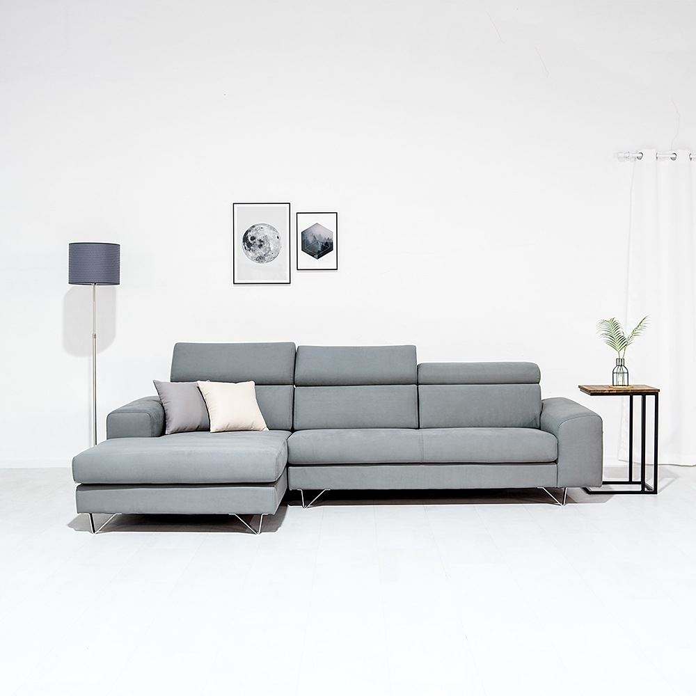 알렌토 젠틀리 2800mm 4인용 로젤 스웨이드 패브릭 신소재 소파 이지클린 기능성 국산 쇼파