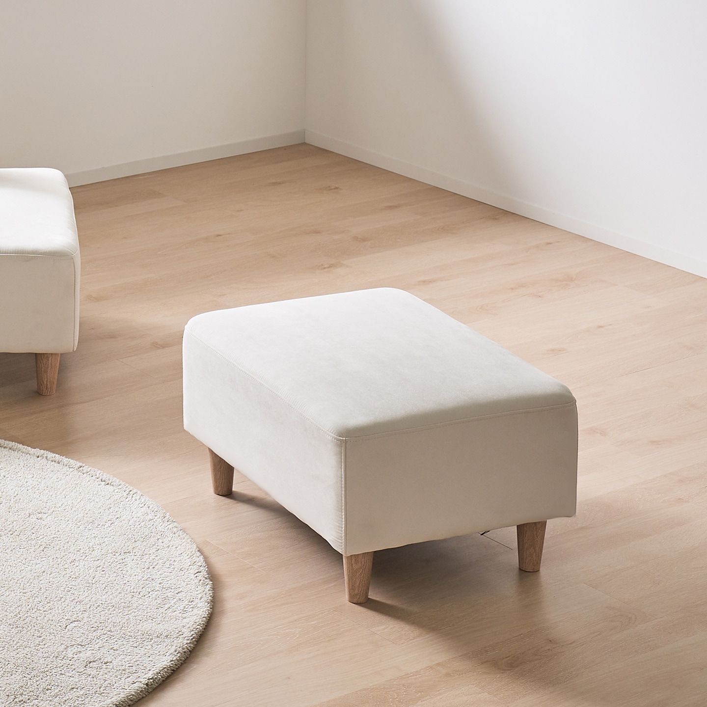 채움가구 베이 아쿠아텍스 소파 전용 보조스툴 