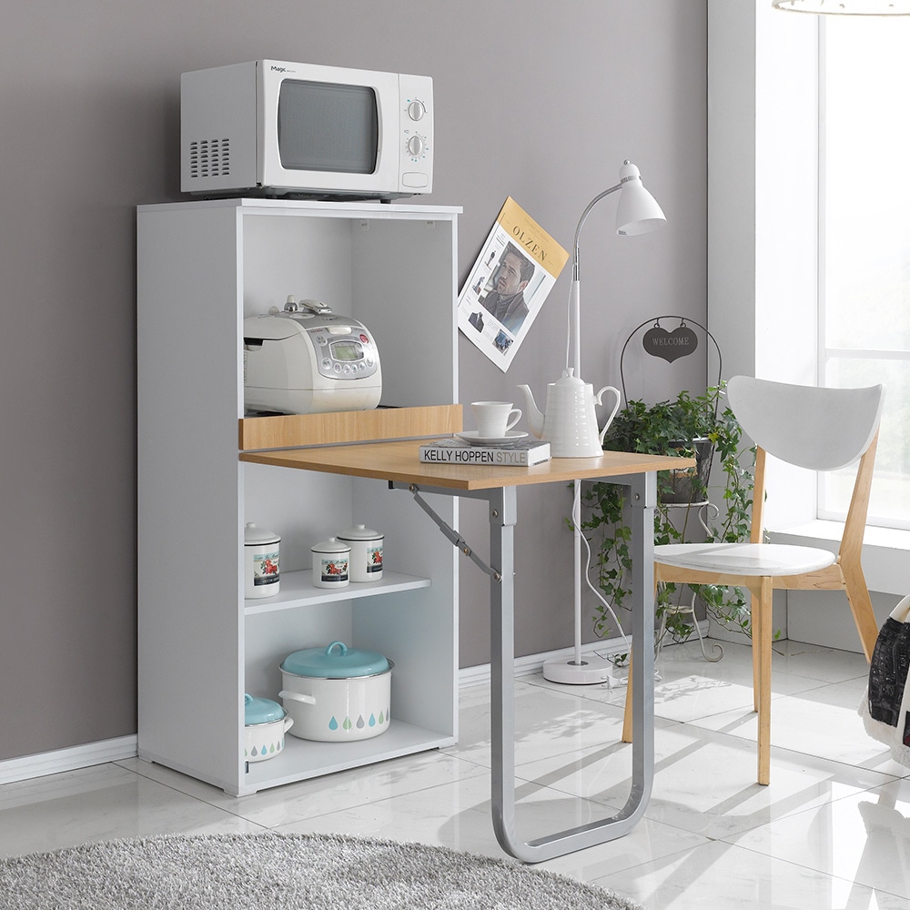 엘레아 로이 1200 접이식 식탁 겸용 렌지대 주방 수납장 2colors 