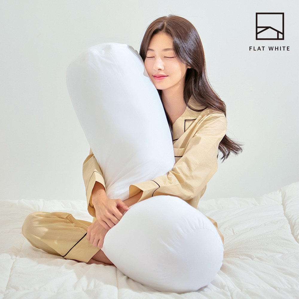 플랫화이트 진드기방지 방수 빵빵하고 부드러운 마이크로화이바 바디필로우 롱쿠션 솜 3size