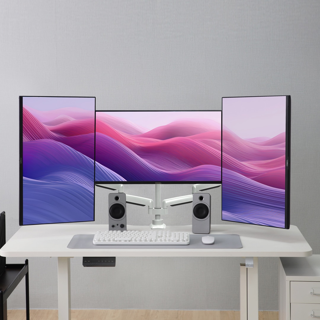 카멜마운트 폴타입 트리플 모니터암 CMA2T