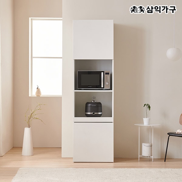 삼익가구 마일 600 키큰 주방 전자 렌지대 수납장 